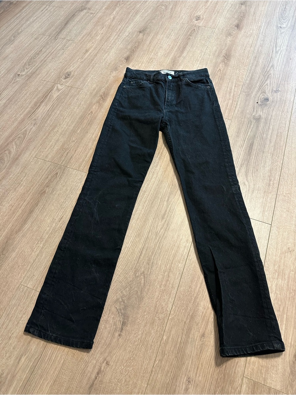 Reformation Black Straight-Leg Jeans Size size 24